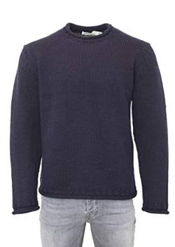 Aran Crafts Langärmeliger Herren-Pullover (100 % Wolle), Marineblau, XX-Large von Aran Crafts