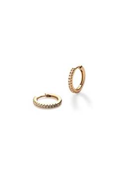 GLOW gold plated silver hoop earrings von Aran Jewels