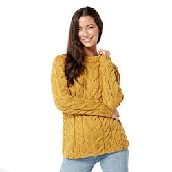 Aran Woollen Mills Womens Tobacco Supersoft Merino Wool Raglan Sweater XL von Aran Woollen Mills