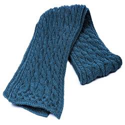 Superweicher Warmer Schal aus 100% Merinowolle (Irisches Seeblau) von Aran Woollen Mills
