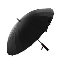 Arazi Regenschirm 24K Gerader Langer Regenschirm Starker Regenschirm Damen Herren Geschäftsschirm Glasfaser for Regen und Sonnenschirm von Arazi