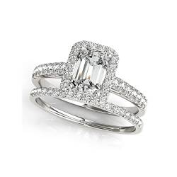Arazi Ring aus Silber, Ring mit Moissain-Diamant, modischer Ring (Size : 6) von Arazi