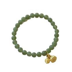 Jade-Armband for Frauen, Blumenperlen-Armbänder im antiken Stil, handgewebtes Seil, Brautschmuck,C (Color : C) von Arazi
