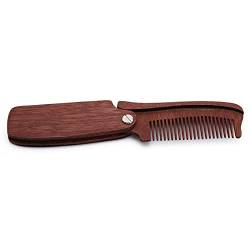 Kamm Handgefertigter Faltentaschenkamm Haarkamm for Männer Bartpflegekamm Haarpflegewerkzeuge Haarbürste 1 Stück Holzkamm von Arazi
