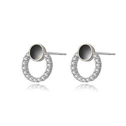 Ohrringe Sterling Silber Sommer Wilde Ohrringe Damen High-End-Ohrringe Kompakte und einfache Ohrringe for Frauen (Color : Gold, Size : B) von Arazi