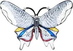 Women's Large Butterfly-Shape Brooches Women Insect Weddings Casual Brooch Pins Gifts brooches for Women (Color : Gray, Size : 2.67 inch) von Arazi