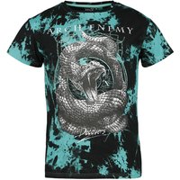 Arch Enemy T-Shirt - EMP Signature Collection - S bis 3XL - für Männer - Größe M - schwarz/türkis  - EMP exklusives Merchandise! von Arch Enemy