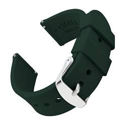 Archer Watch Straps - Uhrenarmbänder aus Silikon mit Schnellverschluss - Dunkelgrün, 16mm von Archer Watch Straps