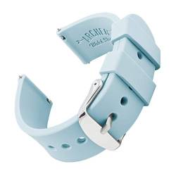 Archer Watch Straps - Uhrenarmbänder aus Silikon mit Schnellverschluss - Hellblau, 24mm von Archer Watch Straps
