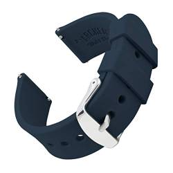 Archer Watch Straps - Uhrenarmbänder aus Silikon mit Schnellverschluss - Mitternachtsblau, 19mm von Archer Watch Straps