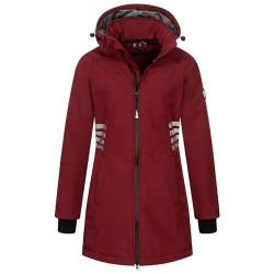 Arctic Seven Damen Softshelljacke Übergangs Softshell Jacke lang Outdoor mit Kapuze AS305 [AS-305-Bordeaux-Gr.XXL] von Arctic Seven