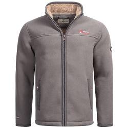 Arctic Seven Herren Fleece Jacke mit Teddyfell Futter Fleecejacke Wanderjacke AS325 [AS-325-Dunkelgrau-Gr.XXL] von Arctic Seven