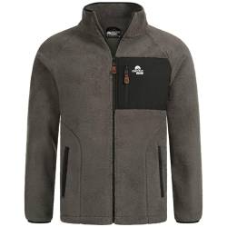 Arctic Seven Herren Fleecejacke warme Sherpa Fleece Outdoor Jacke ohne Kapuze AS-415 [AS-415-Dunkelgrau-Gr.L] von Arctic Seven