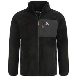 Arctic Seven Herren Fleecejacke warme Sherpa Fleece Outdoor Jacke ohne Kapuze AS-415 [AS-415-Schwarz-Gr.L] von Arctic Seven