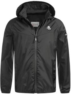 Arctic Seven Herren Regenjacke leichte Regen Outdoor Jacke mit Kapuze [AS-412-Schwarz-Gr.M] von Arctic Seven