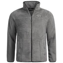 Arctic Seven Herren Winter Fleecejacke warme Sherpa Fleece Jacke [AS-335-Dunkelgrau-Gr.L] von Arctic Seven