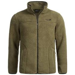 Arctic Seven Herren Winter Fleecejacke warme Sherpa Fleece Jacke [AS-335-Olive-Gr.XL] von Arctic Seven