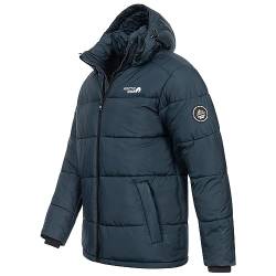 Arctic Seven Herren Winter Stepp Jacke gesteppte Winterjacke warm Kapuze AS-333 [AS-333 -Navy-Gr.3XL] von Arctic Seven