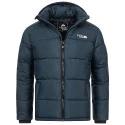 Arctic Seven Herren Winter Stepp Jacke gesteppte Winterjacke warm Kapuze AS-333 [AS-333 -Navy-Gr.L] von Arctic Seven