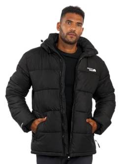 Arctic Seven Herren Winter Stepp Jacke gesteppte Winterjacke warm Kapuze AS-333 [AS-333 -Schwarz-Gr.3XL] von Arctic Seven