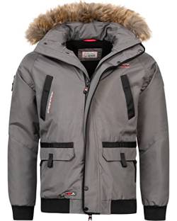 Arctic Seven warme Herren Designer Winterjacke Outdoor Jacke AS-288 [AS-288-Grau-Gr.3XL] von Arctic Seven