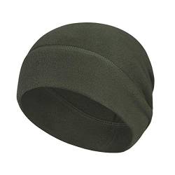 Arcweg Wintermütze Herren Sport Radmütze Damen Elastisch Beanie Thermo Laufmütze Winter Mütze Kopfbedeckung Skimütze Fleece Cap für Laufen Skifahren Radfahren Snowboarden Olive von Arcweg