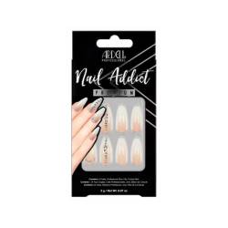 Ardell Premium Nail Addict Nude Light Crystal | Falsche Nägel | Enthält: 24 Nägel, Professioneller Klebstoff, Feile, Nagelhaut-Stick, 24 Stück von Ardell