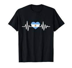 Argentinien Herzschlag T-Shirt von Argentinien Geschenke