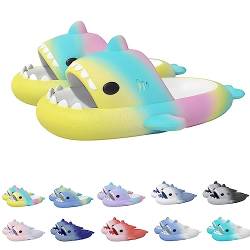 Argumub Hai Hausschuhe, Shark Slippers, Shark Slides Sandalen für Herren Damen (Regenbogen, Erwachsene, Damen, 42, Numerisch (von/bis), EU Schuhgrößensystem, 43, M) von Argumub