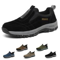 Argumub Hatme Schuhe, Orthopädische Herren Wanderschuhe Sportschuhe Atmungsaktive Leichte Slip On Schuhe (Schwarz, Erwachsene, Herren, 43, Numerisch, EU Schuhgrößensystem, M) von Argumub