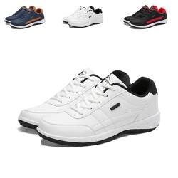 Argumub OrthoX ergonomische schmerzlindernde Komfortschuhe Unisex Turnschuhe Outdoor-lässige Schuhe Laufschuhe (Weiß, Erwachsene, 45, Numerisch, EU Schuhgrößensystem, M) von Argumub