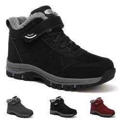 Argumub Orthoboots Pro - Ergonomische Winterstiefel Rutschfeste Wander Schneestiefel Herbst mittleren Alters ältere Menschen (Schwarz, Erwachsene, Damen, 39, Numerisch, EU Schuhgrößensystem, M) von Argumub