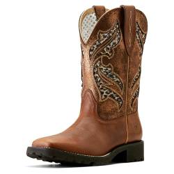 Ariat Damen Cowboystiefel 50914 UNBRIDLED RANCHER VENTTEK Braun Westernreitstiefel Lederstiefel 38 EU von Ariat