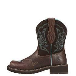 Ariat Heritage Dapper Fatbaby Western Boot-Damen Leder Westernstiefel, Königliche Schokolade/Fudge, 41 EU von Ariat