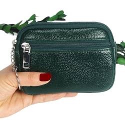ArinkO Modische Mini-Geldbörse mit Reißverschluss-Schlüsselanhänger für Damen – stilvoller und kompakter Kartenhalter, Münzgeldbörse und Clutch von ArinkO