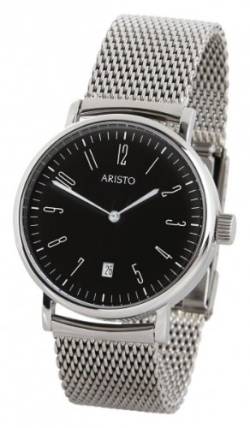 Aristo Vollmer 4H146Q - Armbanduhr Edelstahlband Silber von Aristo