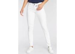 Skinny-fit-Jeans ARIZONA "mit Keileinsätzen" Gr. 76, K + L Gr, weiß (white) Damen Jeans Röhrenjeans von Arizona