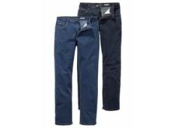 Stretch-Jeans ARIZONA "John" Gr. 46, N + U Gr, blau (blue stone und dark blue) Herren Jeans Stretch von Arizona