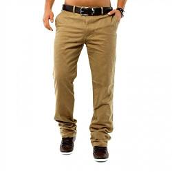 Herren Chino Hose DSN ID1146 Straight Fit , Größen:W38 (Etikett 48);Farben:Beige von ArizonaShopping - Hosen