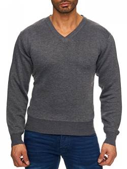 Herren Pullover Feinstrick Longsleeve H1729, Farben:Hellgrau, Größe Pullover:XXL von ArizonaShopping - Pullover