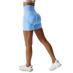 Arkim Sport Shorts Damen, Scrunch Butt High Waisted Kurze Sporthose Damen, Push Up Booty Nahtlos Biker Yoga Leggings Fitness Gym Shorts von Arkim