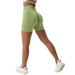 Arkim Sport Shorts Damen, Scrunch Butt High Waisted Kurze Sporthose Damen, Push Up Booty Nahtlos Biker Yoga Leggings Fitness Gym Shorts von Arkim