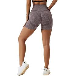 Arkim Sport Shorts Damen, Scrunch Butt High Waisted Kurze Sporthose Damen, Push Up Booty Nahtlos Biker Yoga Leggings Fitness Gym Shorts von Arkim