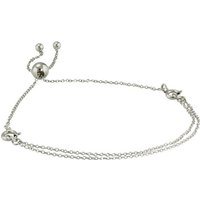 Armäleon Silberarmband Armäleon Damen Armband Doppel-Design (Armband, 2-tlg), Damen Armband 925 Sterling Silber, Farbe: silber von Armäleon