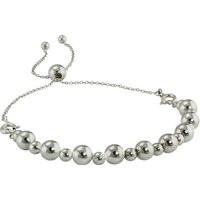 Armäleon Silberarmband Armäleon Damen Armband Kugel-Design (Armband, 2-tlg), Damen Armband 925 Sterling Silber, Farbe: silber von Armäleon