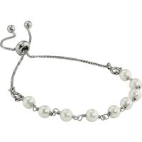 Armäleon Silberarmband Armäleon Damen Armband Perlen-Design (Armband, 2-tlg), Damen Armband 925 Sterling Silber, Farbe: silber, weiß von Armäleon