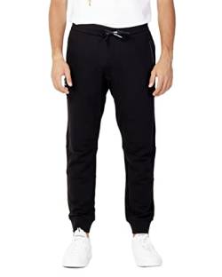 A|X ARMANI EXCHANGE Herren Jogger mit Kordelzug und Reißverschlusstaschen Lässige Hose, schwarz, XXL von Armani Exchange