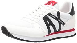 A|X ARMANI EXCHANGE Herren Sneaker, Optisches Weiß + Schwarz, 40 EU von Armani Exchange