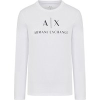 ARMANI EXCHANGE T-Shirt Herren Langarmshirt - Longsleeve, Rundhals, Logo von Armani Exchange