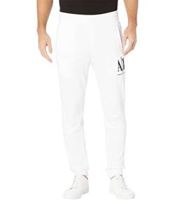 AX Armani Exchange Herren Icon Pant Jogginghose, weiß, Klein von Armani Exchange